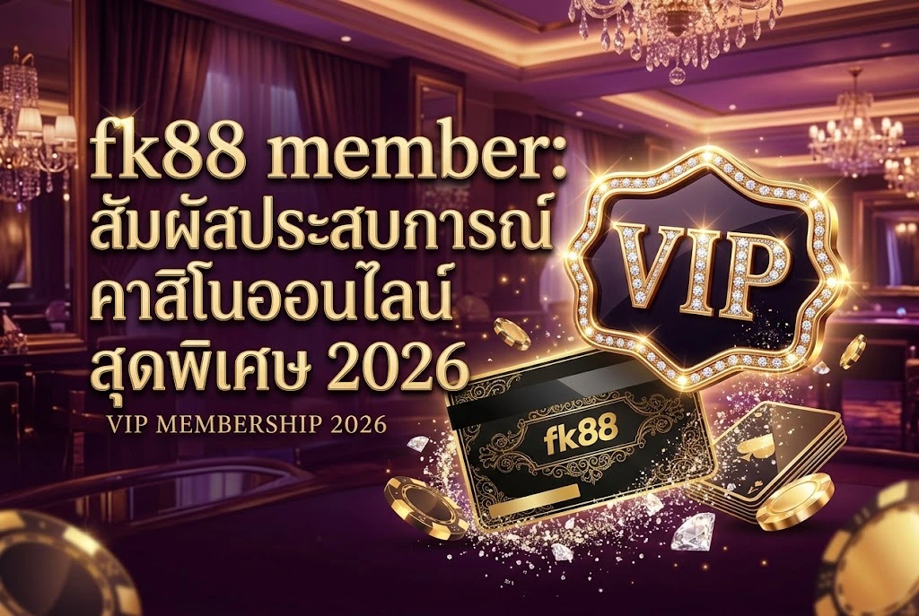 fk88 member: สัมผัสประสบการณ์คาสิโนออนไลน์สุดพิเศษ 2026